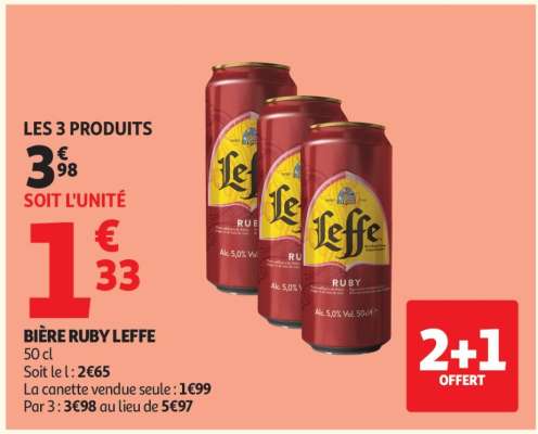 BIÈRE RUBY LEFFE