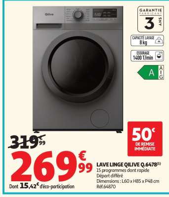 LAVE LINGE QILIVE Q.6478