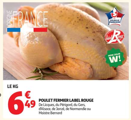 Poulet FERMIER  Label Rouge