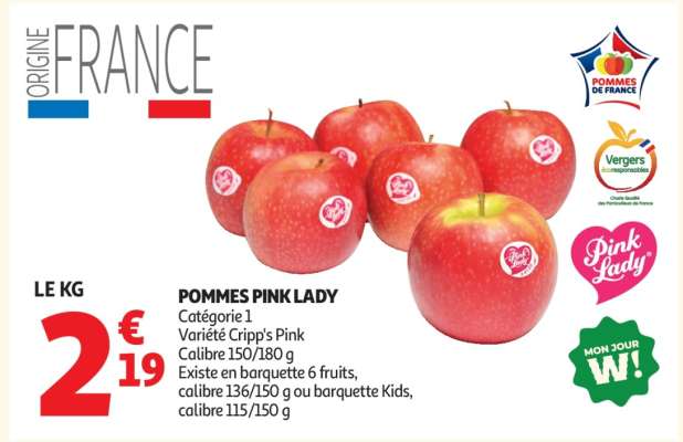 Pommes Pink Lady