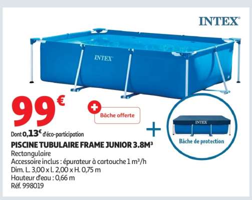 PISCINE TUBULAIRE FRAME JUNIOR 3.8M³