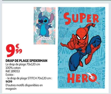 DRAP DE PLAGE SPIDERMAN