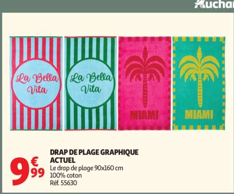 Drap De Plage Graphique Actuel