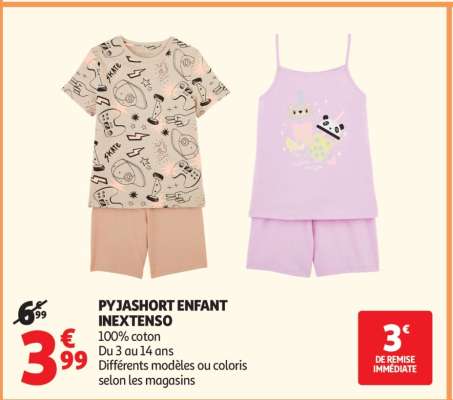 Pyjashort Enfant Inextenso