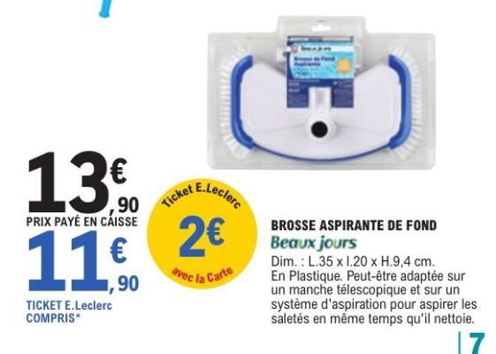 Brosse Aspirante de Fond