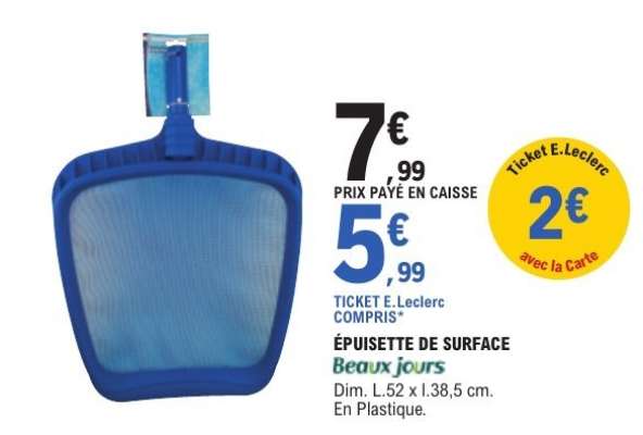 Épuisette de Surface