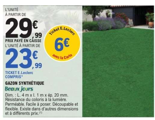 Gazon Synthétique 'Beaux Jours'