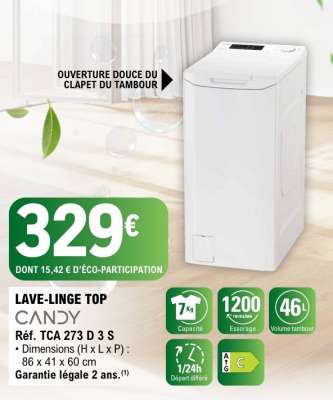 Lave Linge Top Candy