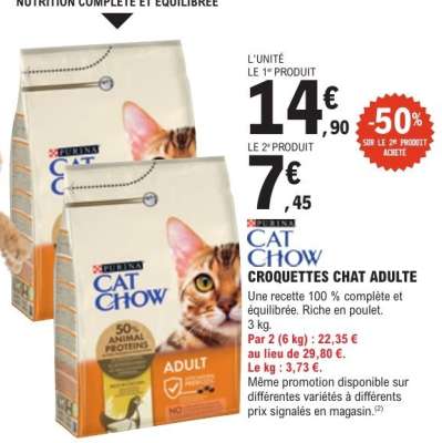 CAT CHOW CROQUETTES CHAT ADULTE