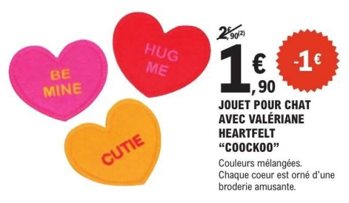 JOUET POUR CHAT AVEC VALÉRIANE HEARTFELT "COOCKOO"