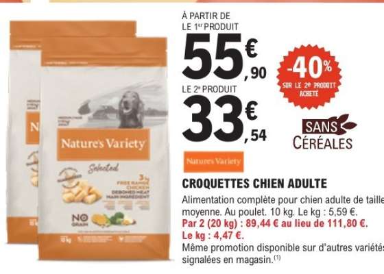 Nature's Variety Croquettes Chien Adulte