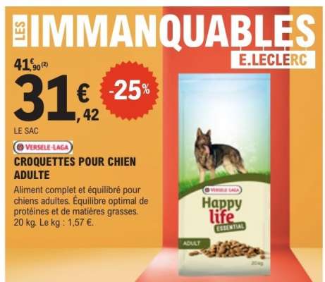 CROQUETTES POUR CHIEN ADULTE