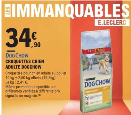 CROQUETTES CHIEN ADULTE DOGCHOW