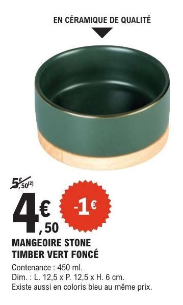 MANGEOIRE STONE TIMBER VERT FONCÉ