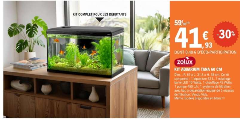 KIT AQUARIUM TANA 60 CM