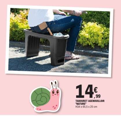 TABOURET AGENOUILLOIR "NATURE"