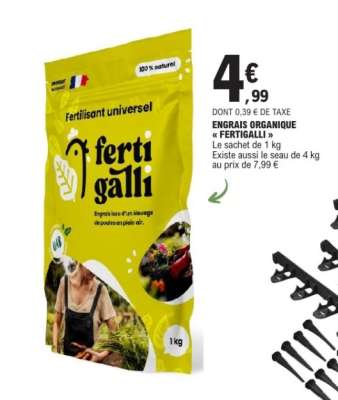 ENGRAIS ORGANIQUE « FERTIGALLI »