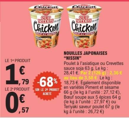 NOUILLES JAPONAISES “NISSIN”