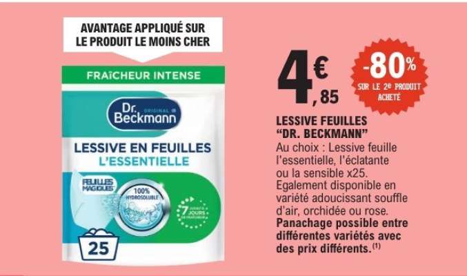 LESSIVE FEUILLES "DR. BECKMANN"