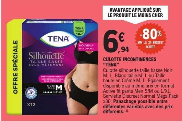 CULOTTE INCONTINENTES “TENA”