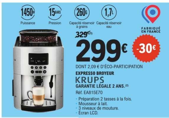 Expresso broyeur KRUPS