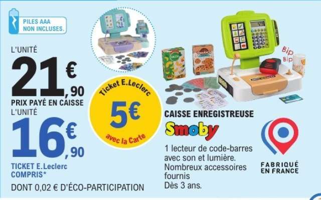 CAISSE ENREGISTREUSE Smoby