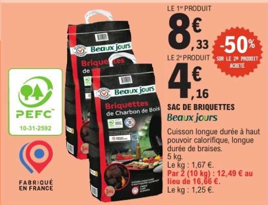SAC DE BRIQUETTES "BEAUX JOURS"