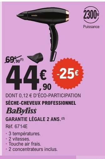 SÈCHE CHEVEUX PROFESSIONNEL BaByliss