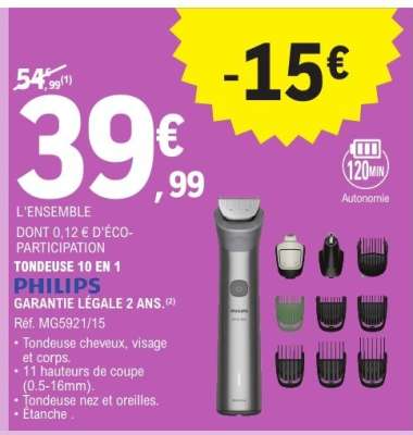 PHILIPS TONDEUSE 10 EN 1