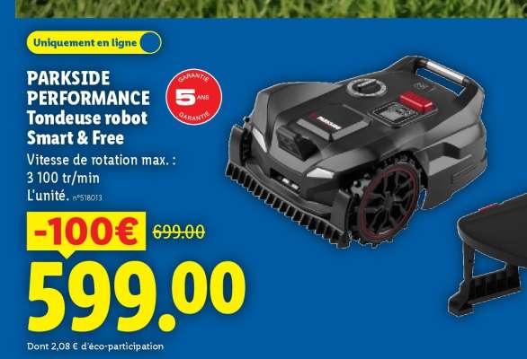 PARKSIDE PERFORMANCE Tondeuse robot Smart & Free