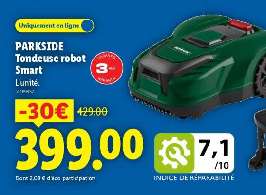 PARKSIDE Tondeuse robot Smart