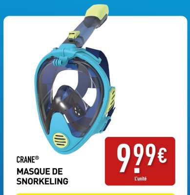 CRANE® MASQUE DE SNORKELING