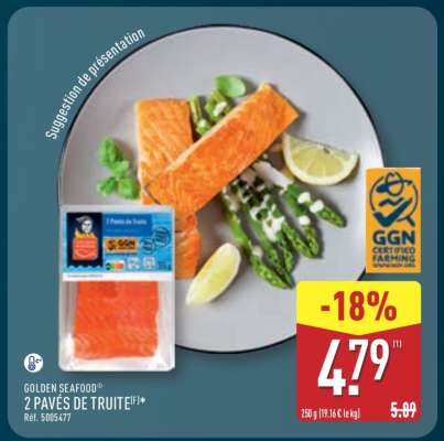 GOLDEN SEAFOOD 2 PAVÉS DE TRUITE