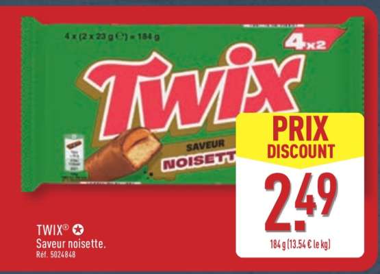 TWIX® Saveur noisette