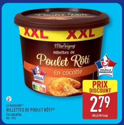 LE MARSIGNY RILLETTES DE POULET RÔTI