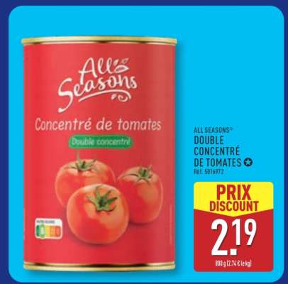 All Seasons Double Concentré de Tomates