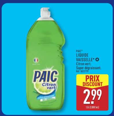 PAIC Liquide vaisselle
