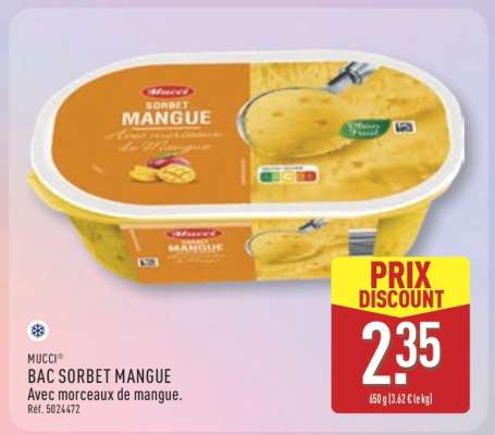 BAC SORBET MANGUE