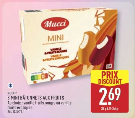 8 MINI BÂTONNETS AUX FRUITS