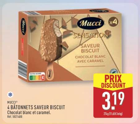 4 BÂTONNETS SAVEUR BISCUIT