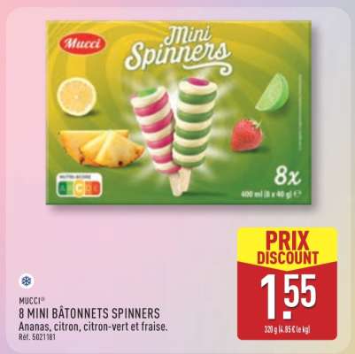 8 MINI BÂTONNETS SPINNERS