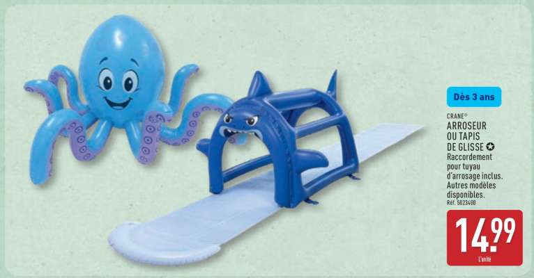 ARROSEUR OU TAPIS DE GLISSE