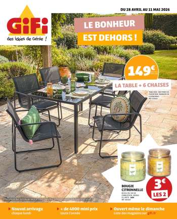 Catalogue GiFi - 28/04/2026 - 11/05/2026.