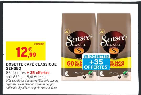 DOSETTE CAFÉ CLASSIQUE SENSEO