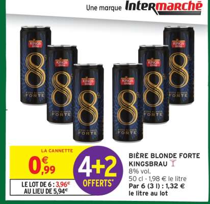 BIÈRE BLONDE FORTE KINGSBRAU