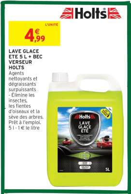 LAVE GLACE ETE 5 L + BEC VERSEUR HOLTS