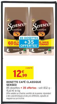 DOSETTE CAFÉ CLASSIQUE SENSEO