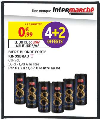 BIÈRE BLONDE FORTE KINGSBRAU