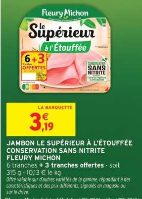 Jambon Le Supérieur à l'Étouffée