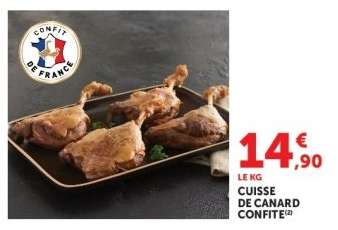 CUISSE DE CANARD CONFITE